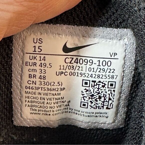 NIKE Giannis Antetokounmpo Sneakers Size 15 - Picture 4 of 16